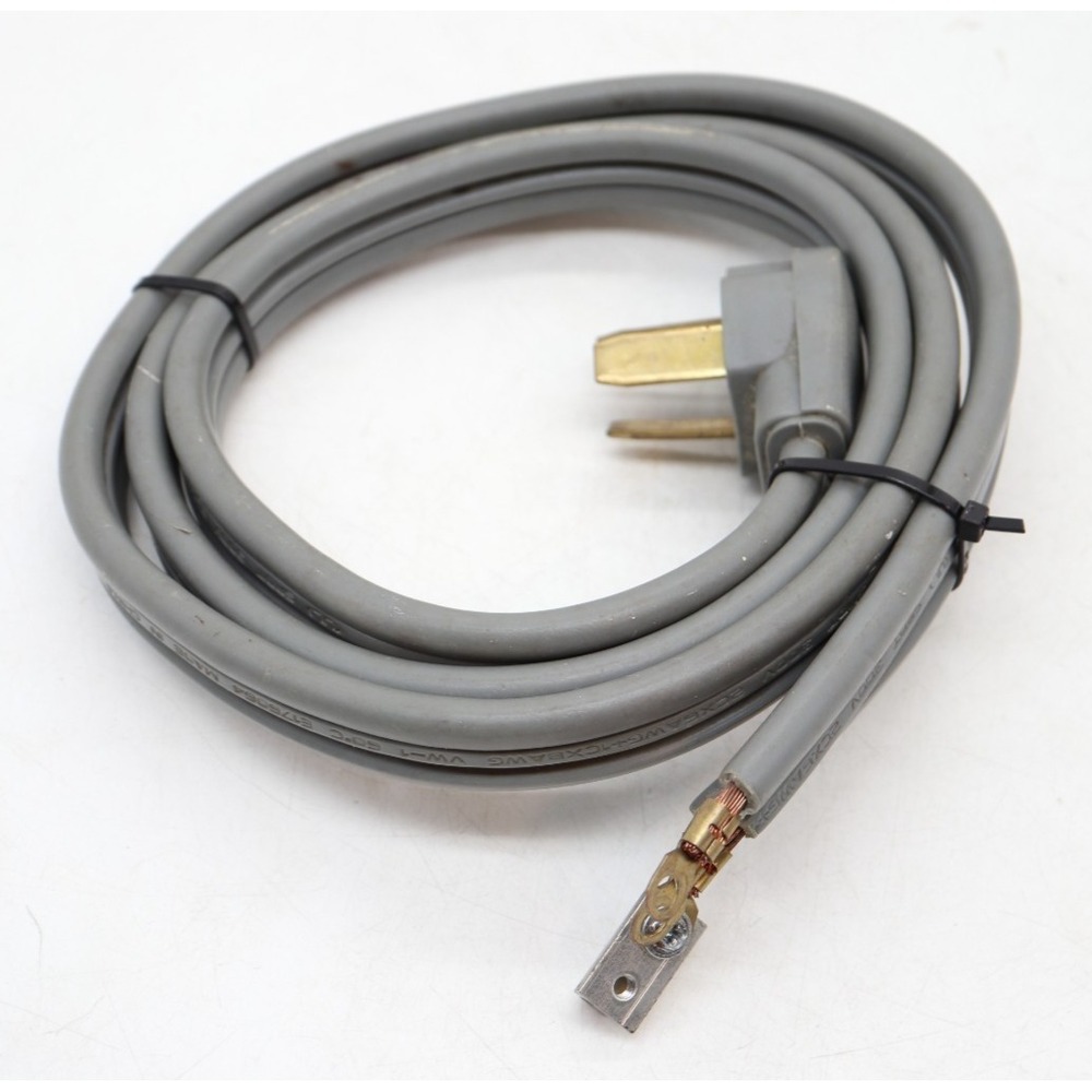 Universal 6ft 3-Prong Electric Dryer Power Cord | 30A 250V | NEMA 10-30P